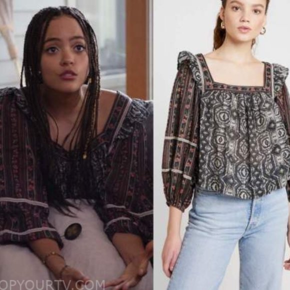 Free People Mostly Meadow Top ASO Trinkets - Picture 3 of 16